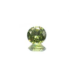 デマントイドガーネット(宝石名デマントイド・ガーネット) ロシア産 0.336ct ソ付(彩珠)[210712127]4.1×4.1mm前後