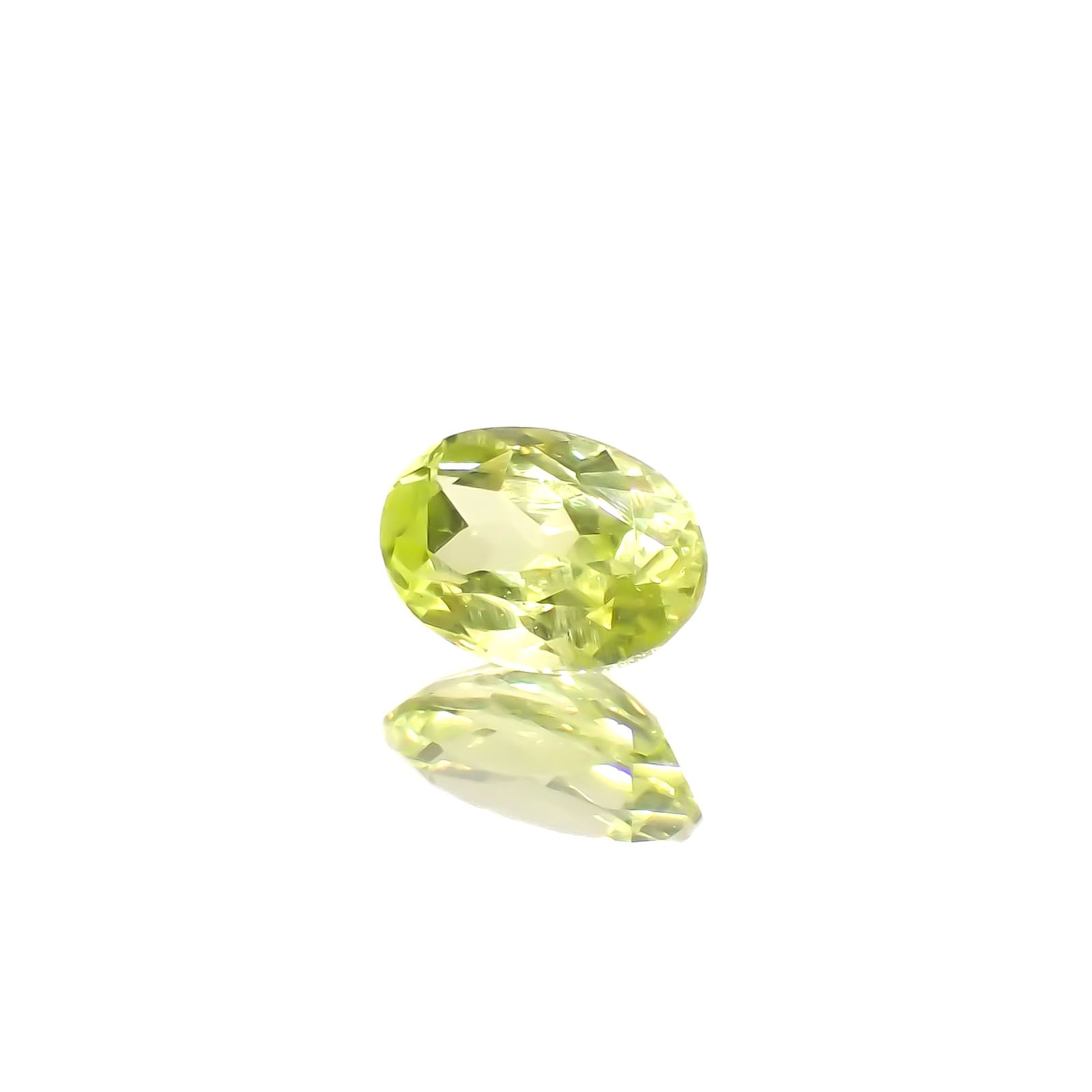 パロットクリソベリル(宝石名クリソベリル)インド産 0.47ct 識別済[230421805]5.8x3.8mm前後