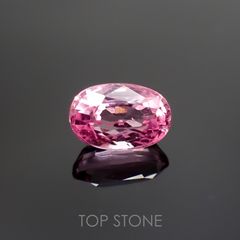ピンクスピネル(宝石名ピンク・スピネル)タンザニア産 1.185ct ソ付(彩珠)[220817267]7.2x4.7mm前後