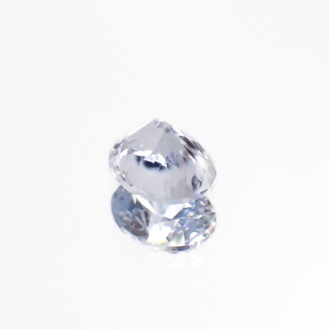 アイスブルーサファイア(宝石名サファイア)スリランカ/マダガスカル産 0.31ct 識別済[230421395]4.3x3.4mm前後