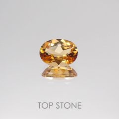 インペリアルトパーズ ブラジル産 ルース 0.75ct[20084377]6.5×4.9mm前後