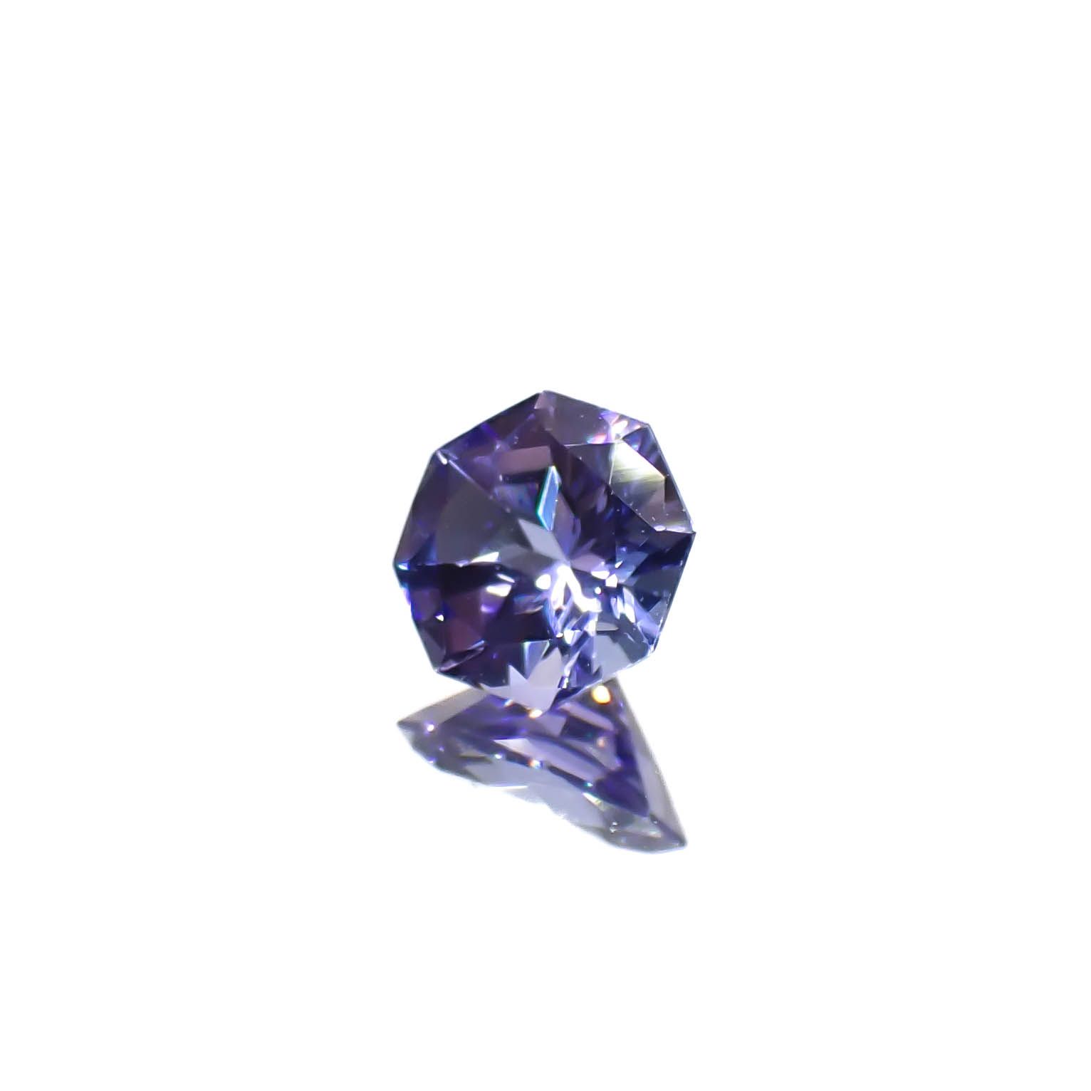 ◇オクタゴンカット◇タンザナイト(宝石名タンザナイト)タンザニア産 0.53ct 識別済[240628131]5.1x5mm前後