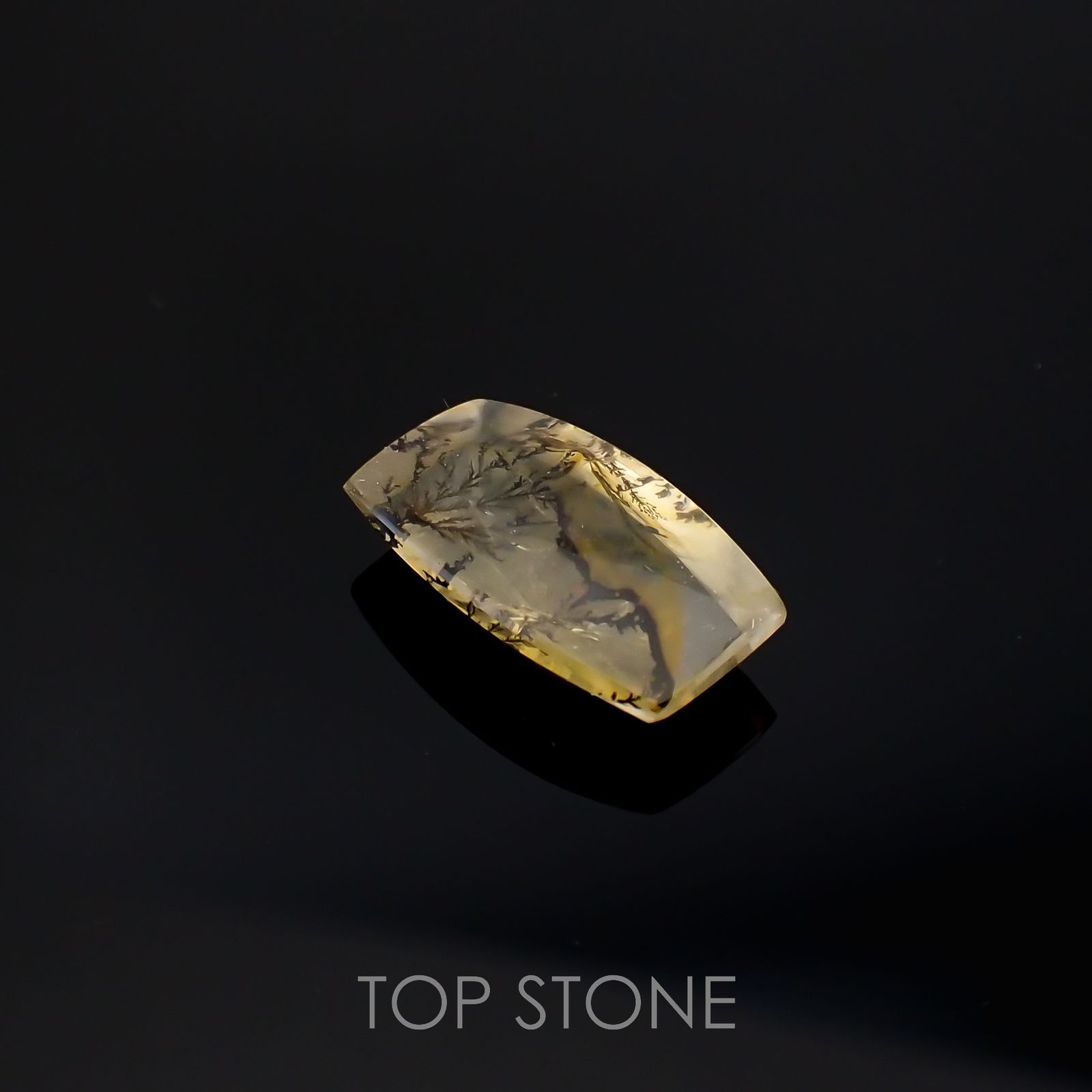 デンドリチッククォーツ ブラジル産 4.03ct[220616707]14.5x8.4mm前後