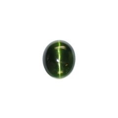 ダイオプサイドキャッツアイ(宝石名ダイオプサイト・キャッツアイ)ロシア産 3.286ct ソ付(CGL)[230120310]10x8.1mm前後