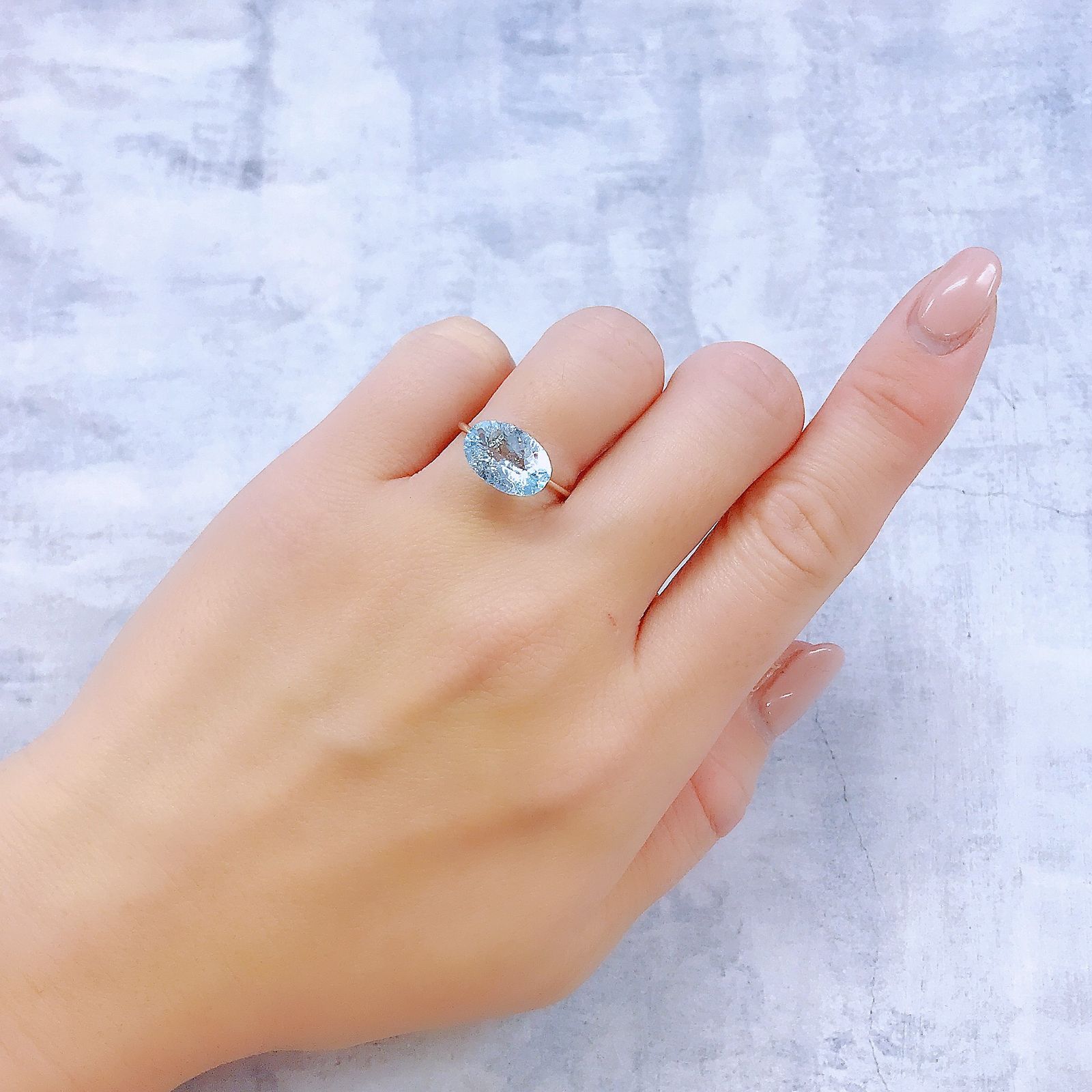 ◇カスタムカット◇ブルートパーズ ブラジル産 3.58ct[221219337]12x8.1mm前後