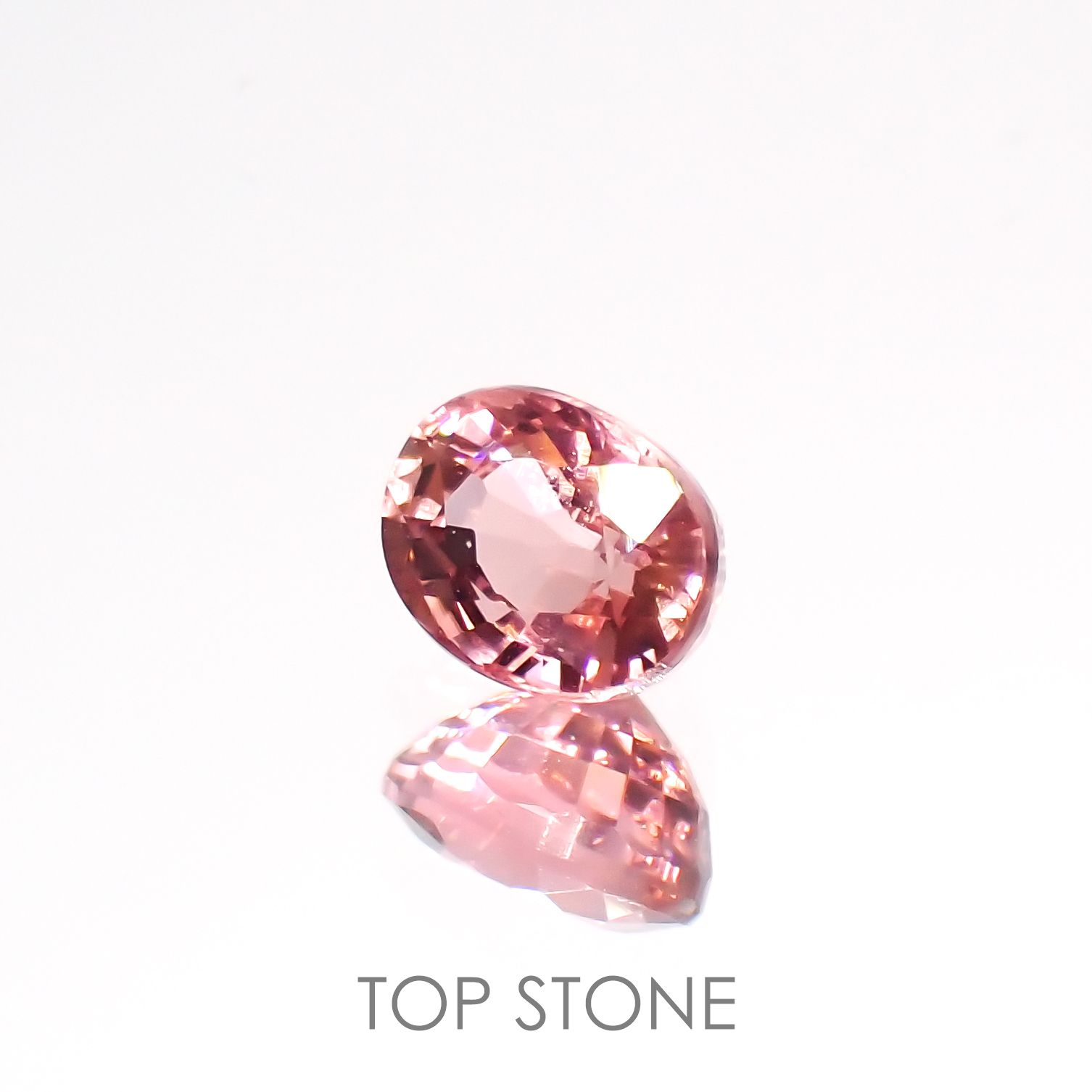 ローズピンクトルマリン(宝石名ピンク・トルマリン)ブラジル/アフリカ産 0.62ct 識別済[220114865]5.5x4.3mm前後