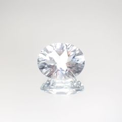 ◇コンケーブカット◇アクアマリン(宝石名アクアマリン) アフリカ産 2.34ct 識別済[211013553]10.2×8.1mm前後