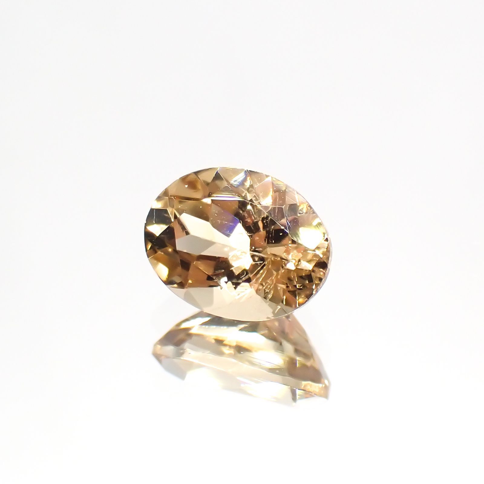 イエローベリル(宝石名イエロー・ベリル)ブラジル産 1.13ct 識別済[211113659]7.8x6mm前後