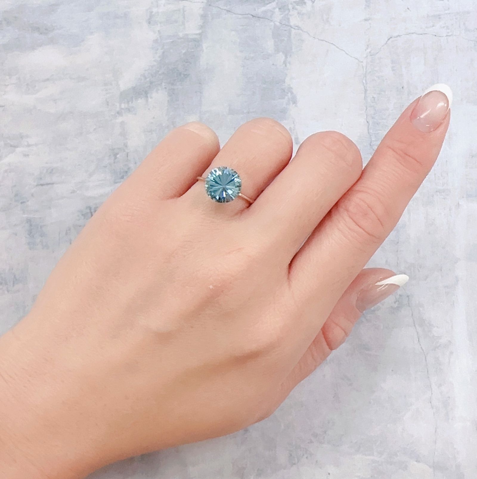 ブルートパーズ ブラジル産 4.40ct[221219349]9.8x9.8mm前後