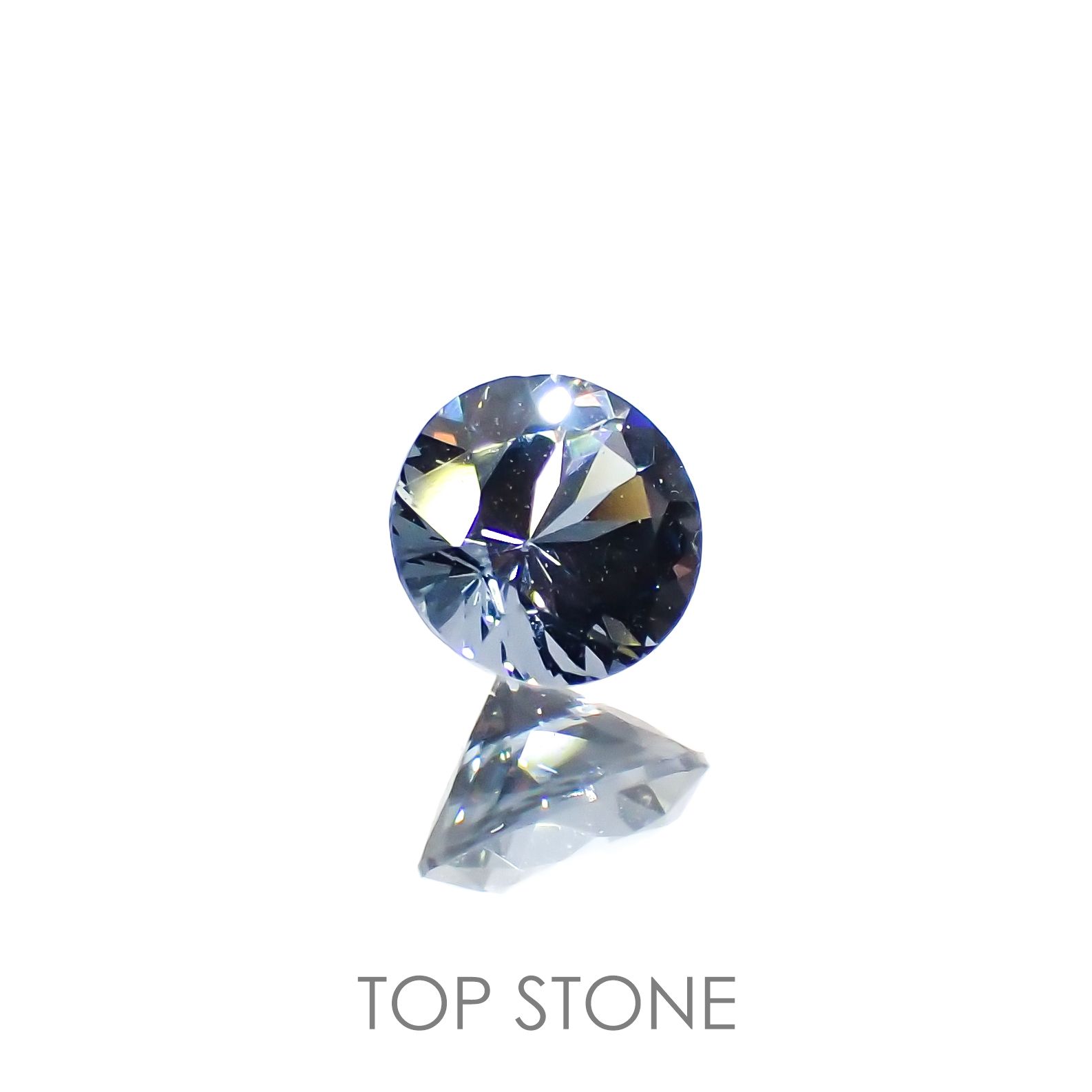 グレイッシュブルースピネル ビルマ産 ルース 0.39ct[210913144]4.4×4.4mm前後