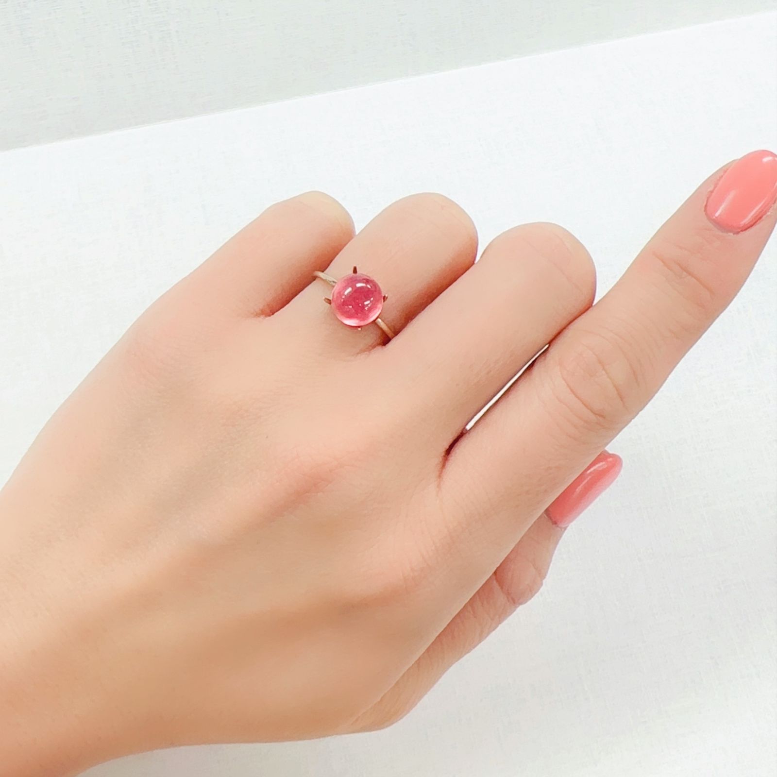 ロードクロサイト 中国産 3.28ct[230220713]8x8mm前後