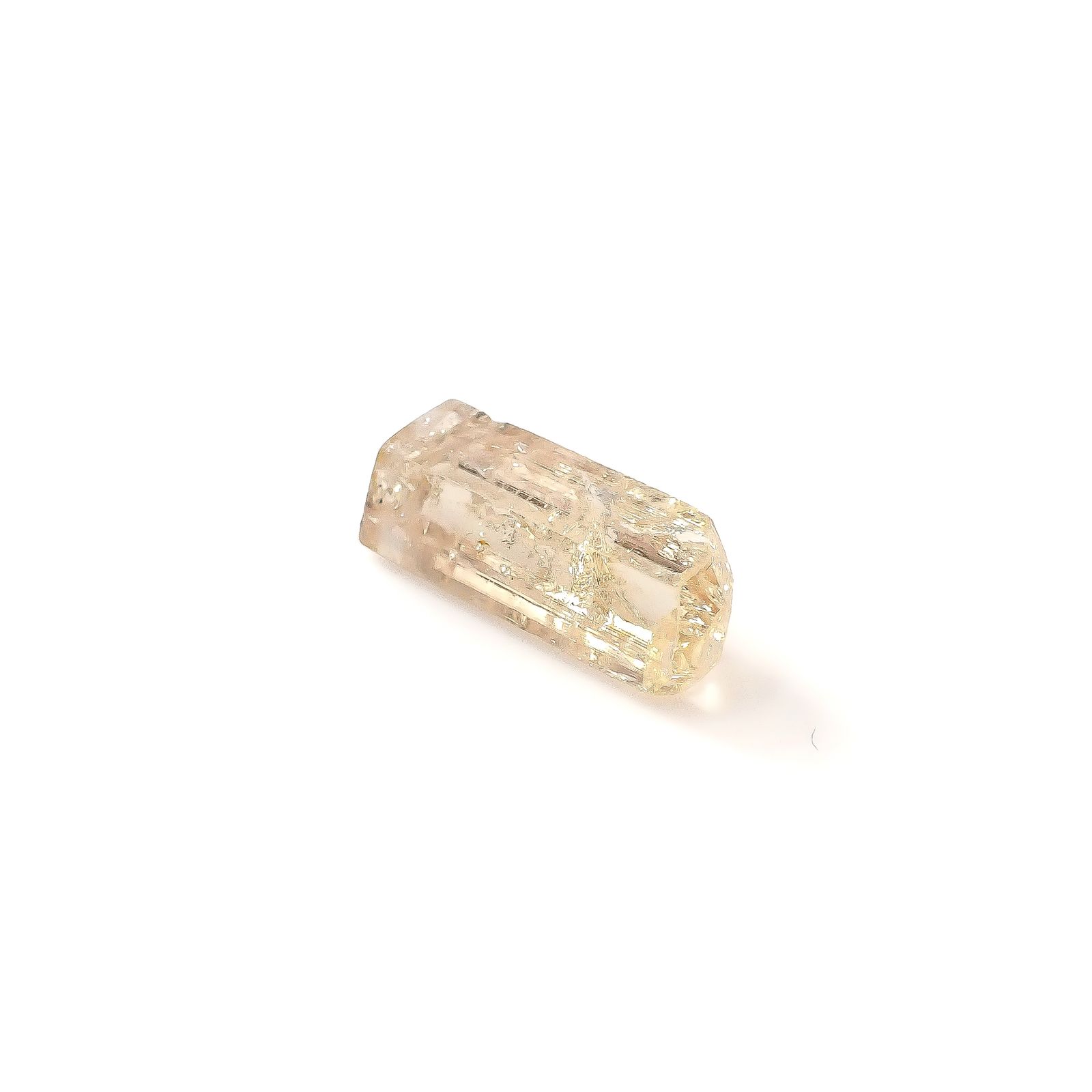 インペリアルトパーズ 原石 ザンビア産 5.31ct / 16.3x7mm前後 [250730940]