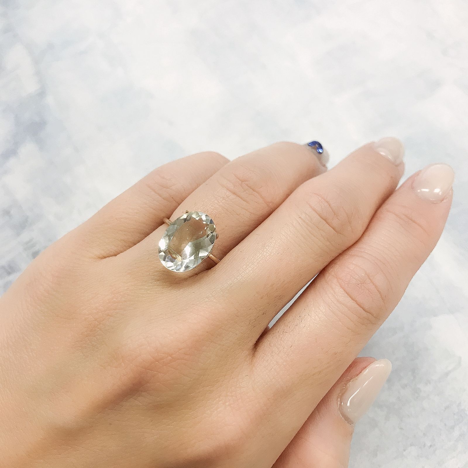 ハーキマーダイヤモンド アメリカ・ニューヨーク州産 4.56ct[220515718]14x10.1mm前後