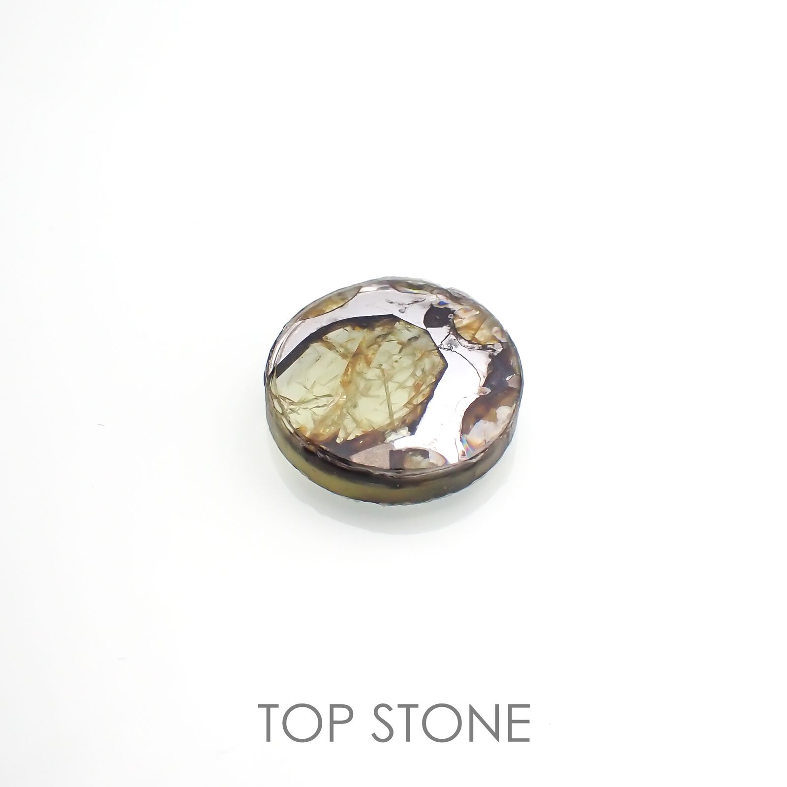 パラサイト隕石Sericho トリプレット 発見地：ケニア 3.67ct[220114148]12x12mm前後