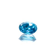 ブルージルコン カンボジア産 0.88ct[240728512]6.2x4.2mm前後