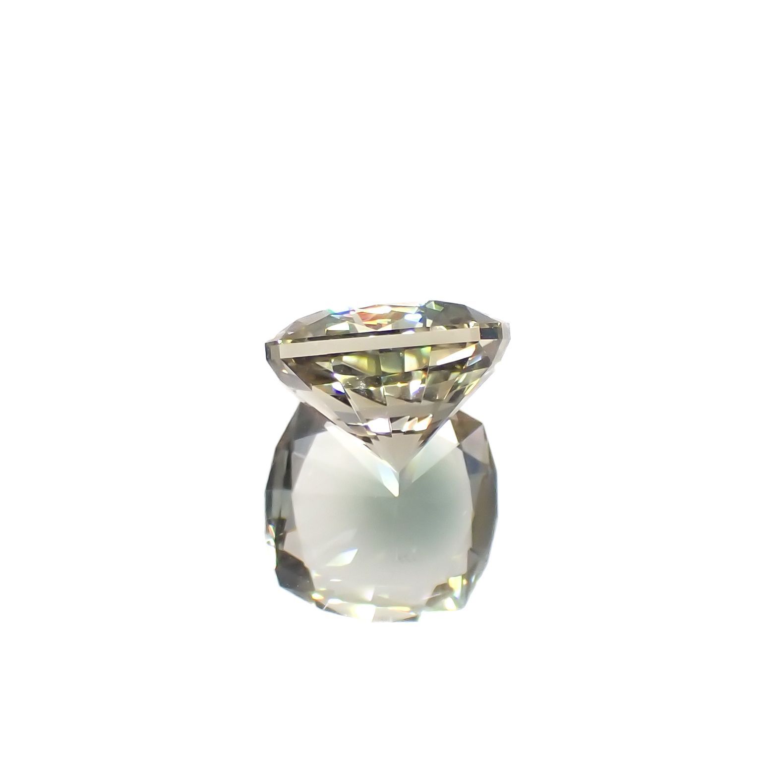 ◇カスタムカット◇バイカラーオレゴンサンストーン(宝石名ラブラドライト)アメリカ・オレゴン州産 2.83ct 識別済[230321115]9.1x9.1mm前後
