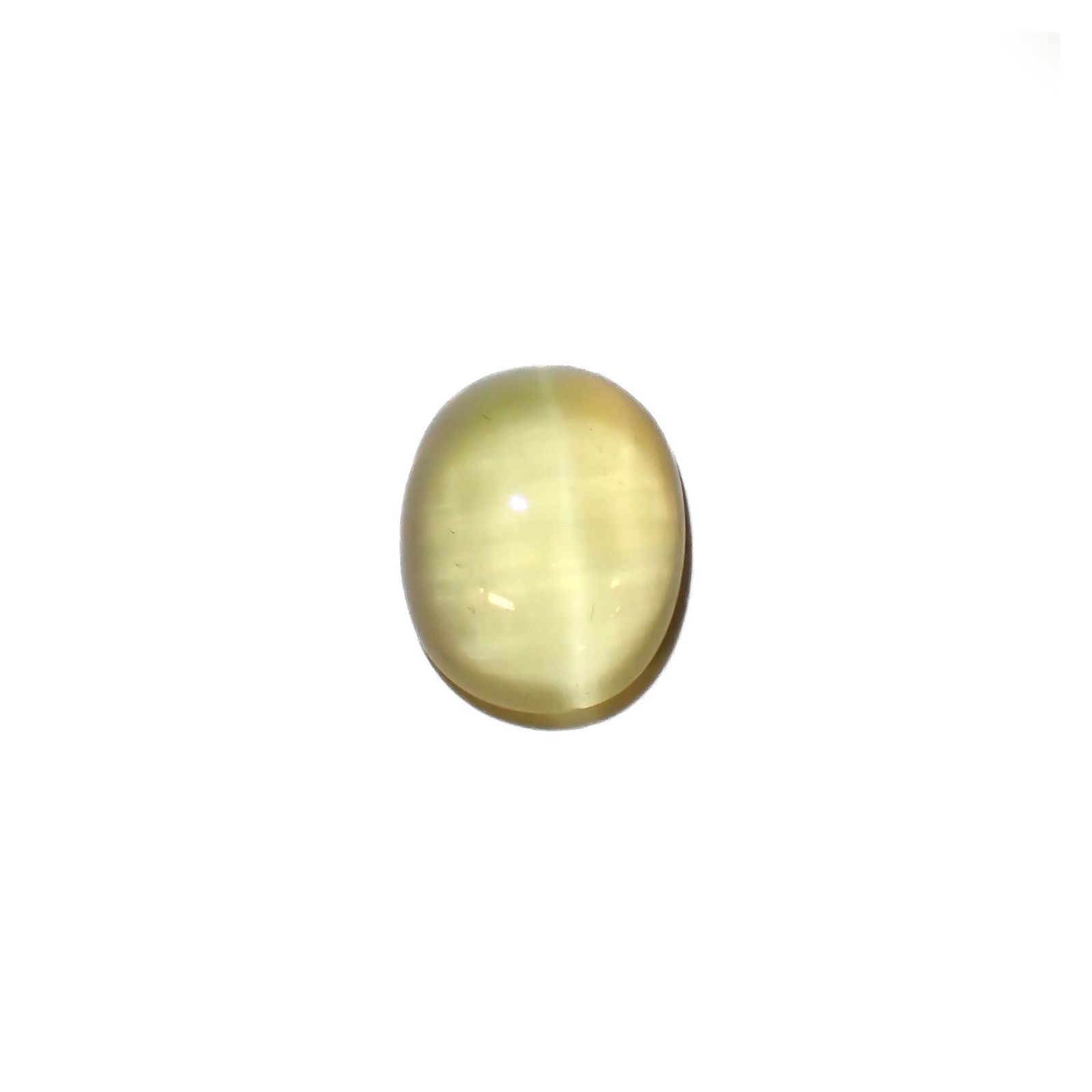 イエローベリルキャッツアイ(宝石名イエロー・ベリル キャッツアイ)ブラジル産 2.75ct 識別済[220917872]10.1x8.2mm前後