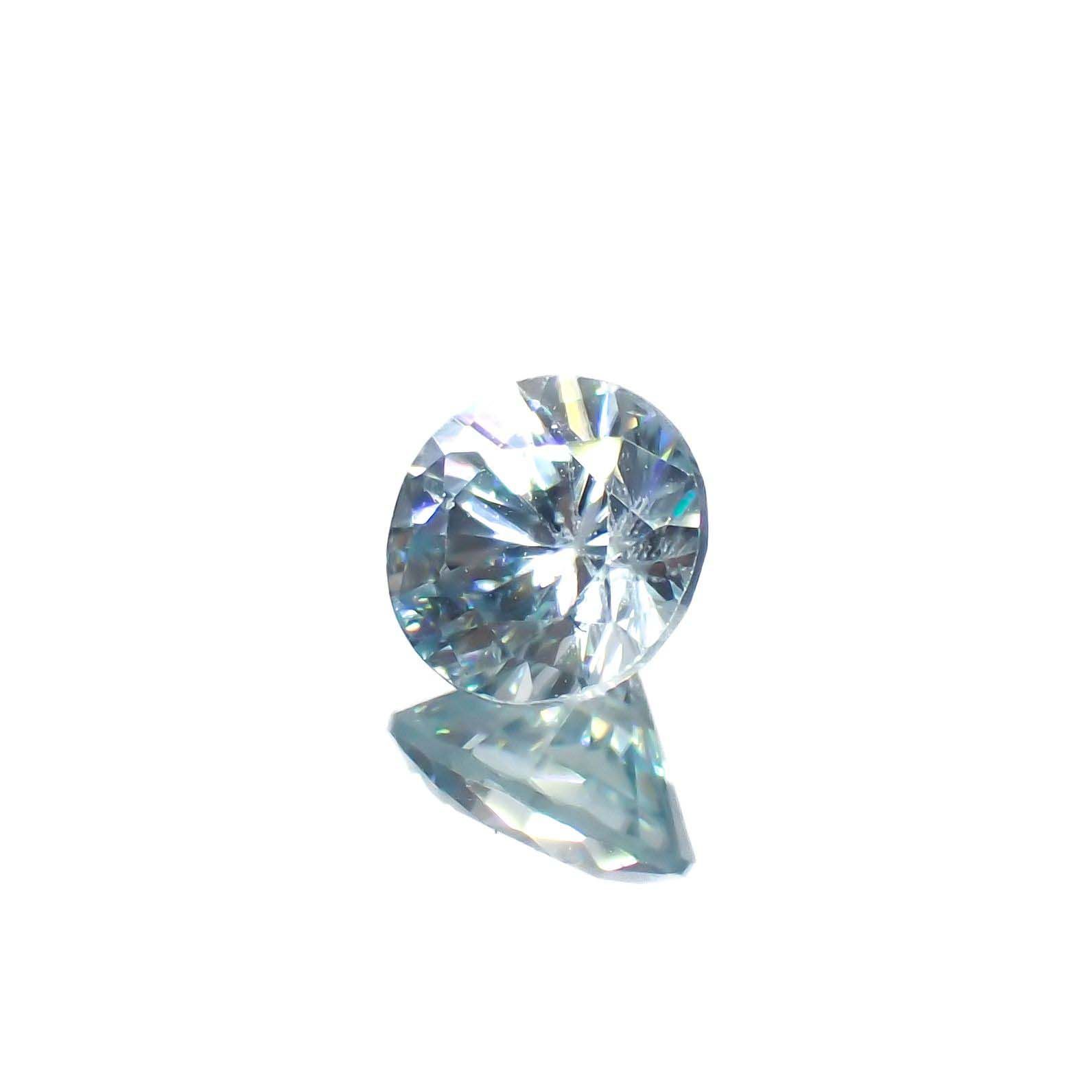 アイスブルージルコン カンボジア産 0.67ct[221018650]5x4.9mm前後