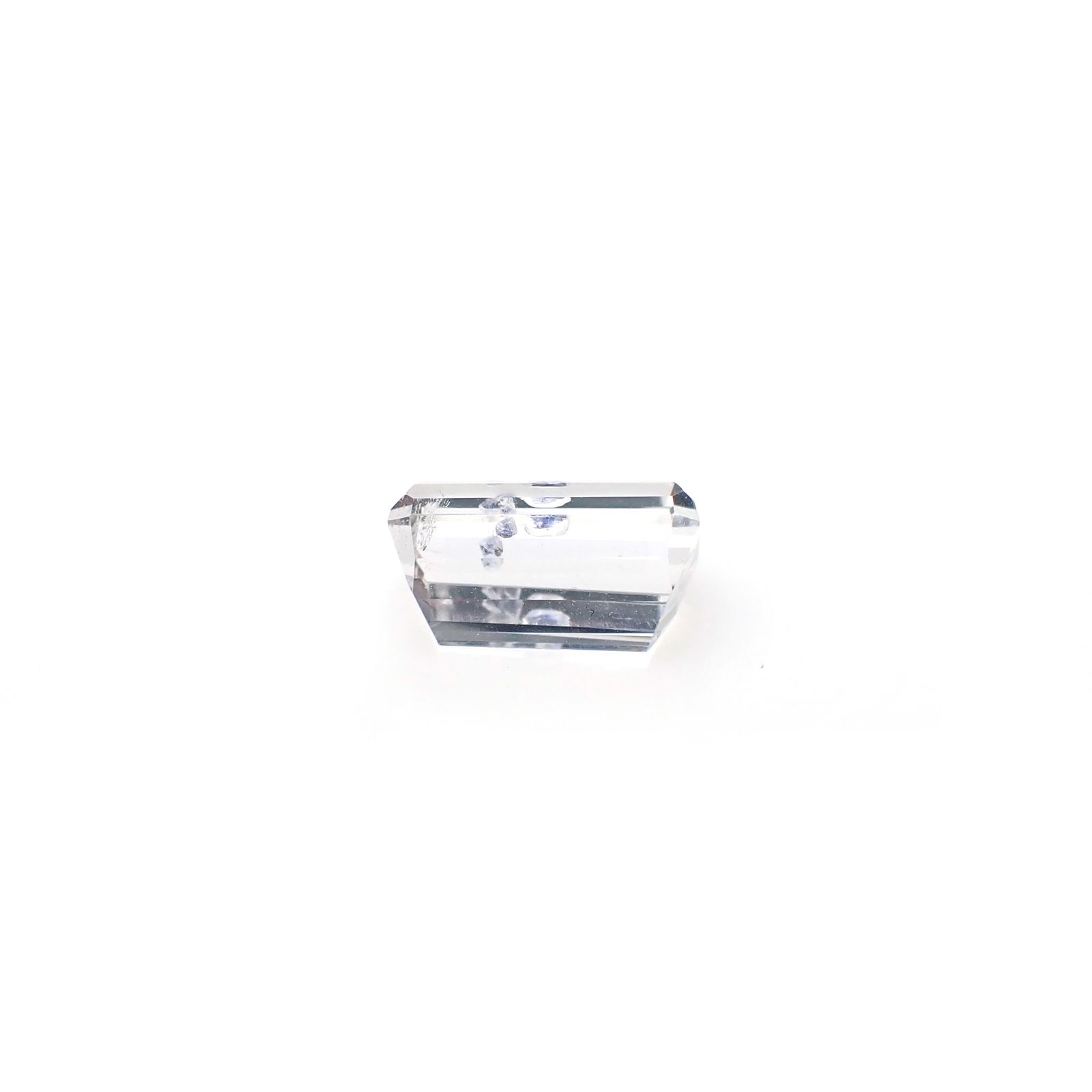 ◇カスタムカット◇フローライトインクォーツ マダガスカル産 3.83ct [250329952]11.2x7.1mm前後