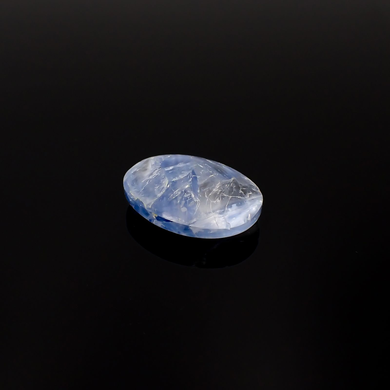 カイヤナイトインクォーツ ブラジル産 14.24ct[231023755]20.7x15.6mm前後
