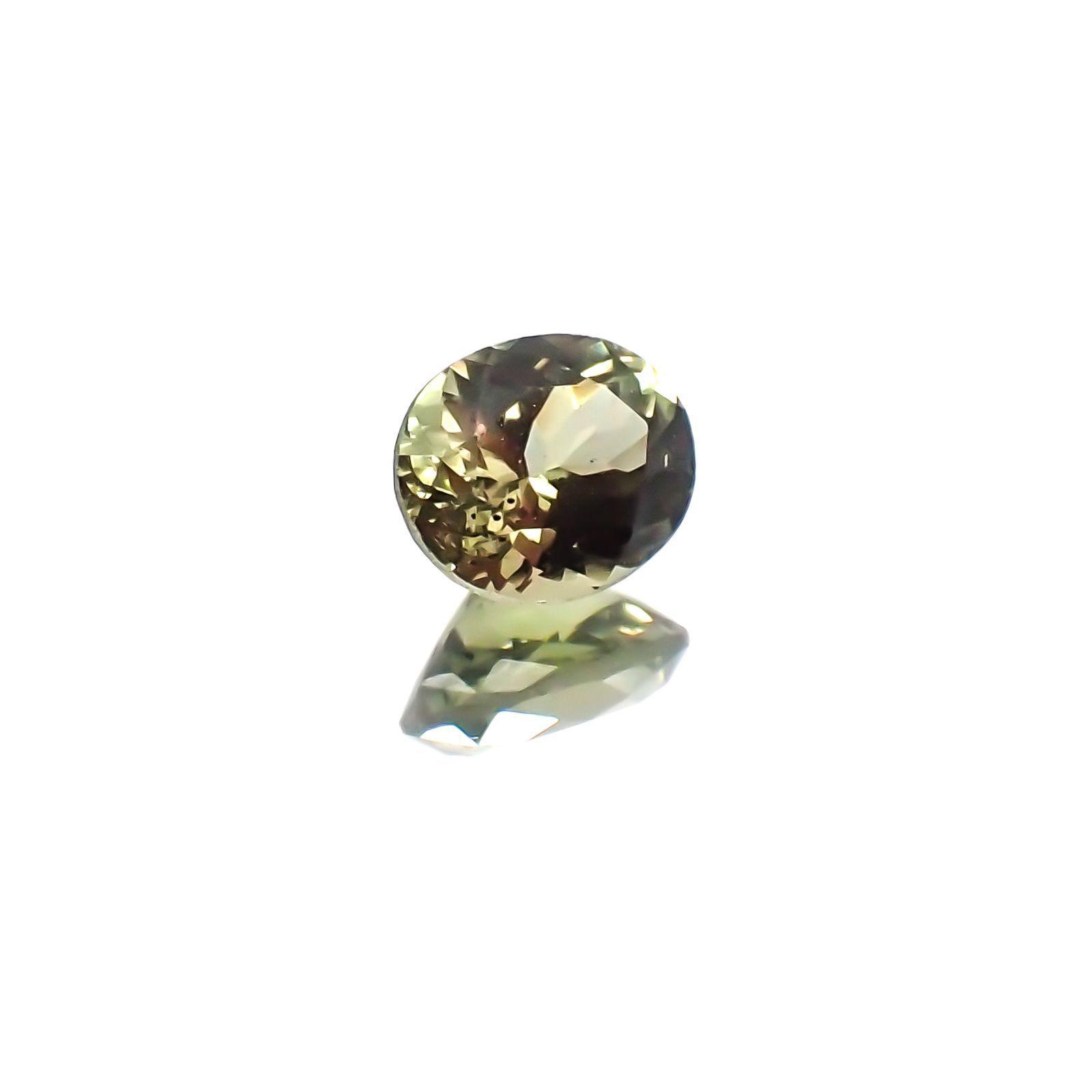 イエローグリーンサファイア 非加熱(宝石名サファイア)タンザニア産 0.49ct 識別済[231124231]5x4.2mm前後