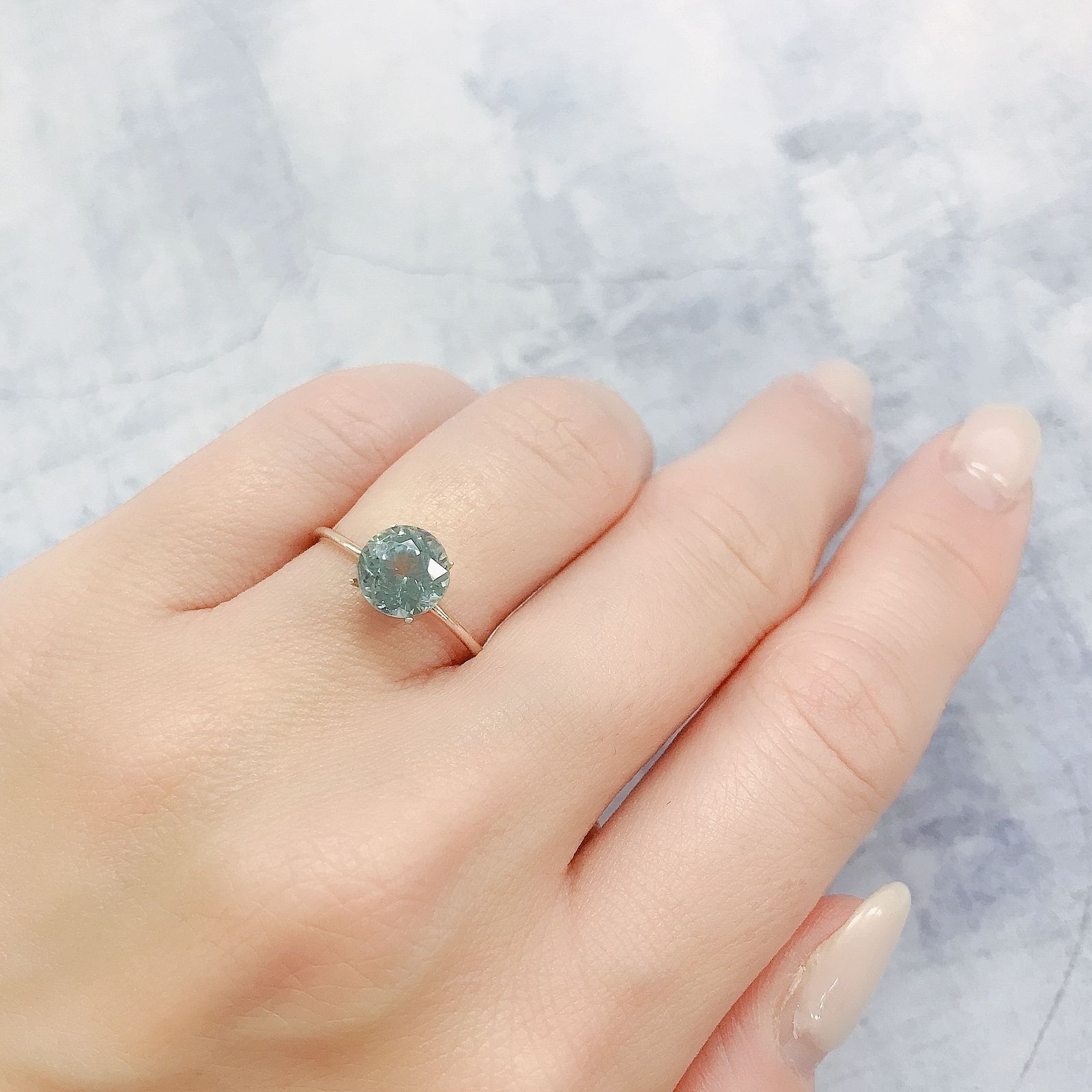 シーフォームカイヤナイト(宝石名カイヤナイト)タンザニア産 1.72ct 識別済[220616284]7.1x7.1mm前後