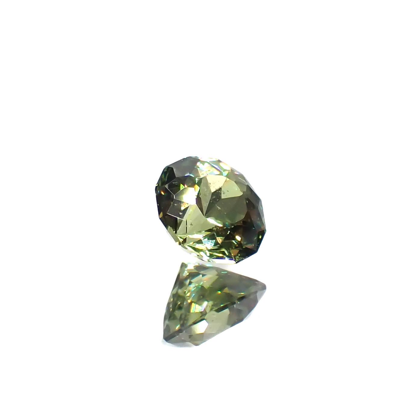 ◇カスタムカット◇デマントイドガーネット ナミビア共和国産 0.40ct[230421378]4.3x4.2mm前後