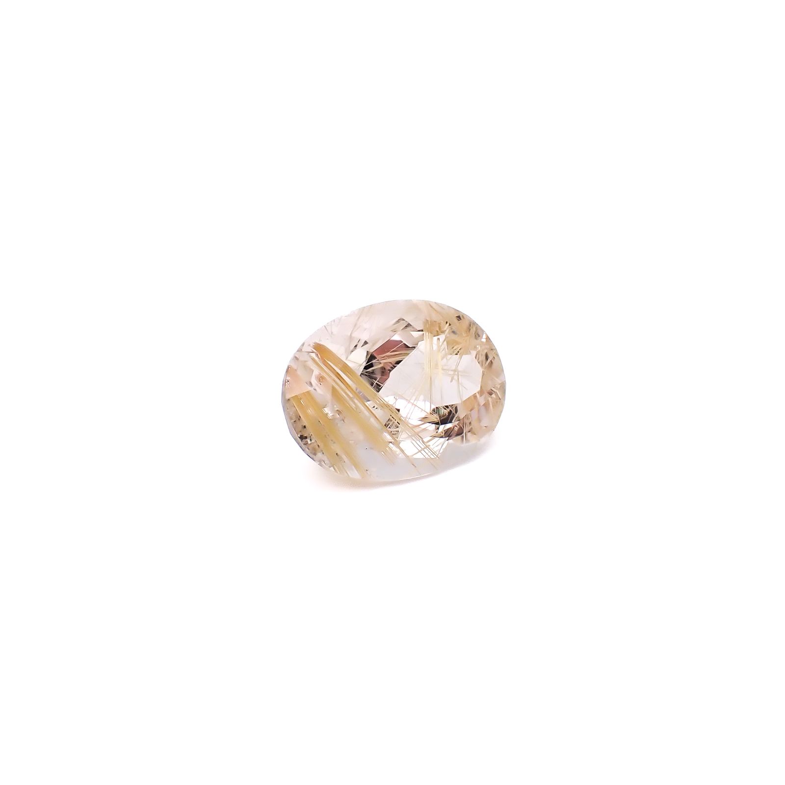 ルチルクォーツ ブラジル産 12.58ct / 17.9x12.8mm前後 [260732402]