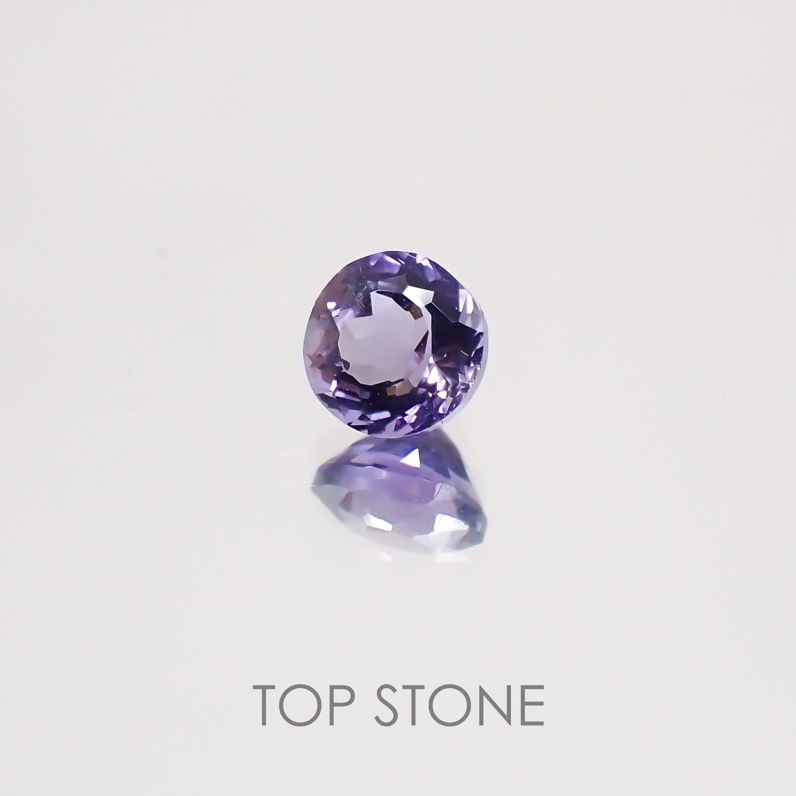 マリアライト(宝石名パープル・スキャポライト) タンザニア産 0.47ct 識別済[20128757]4.8×4.8mm前後