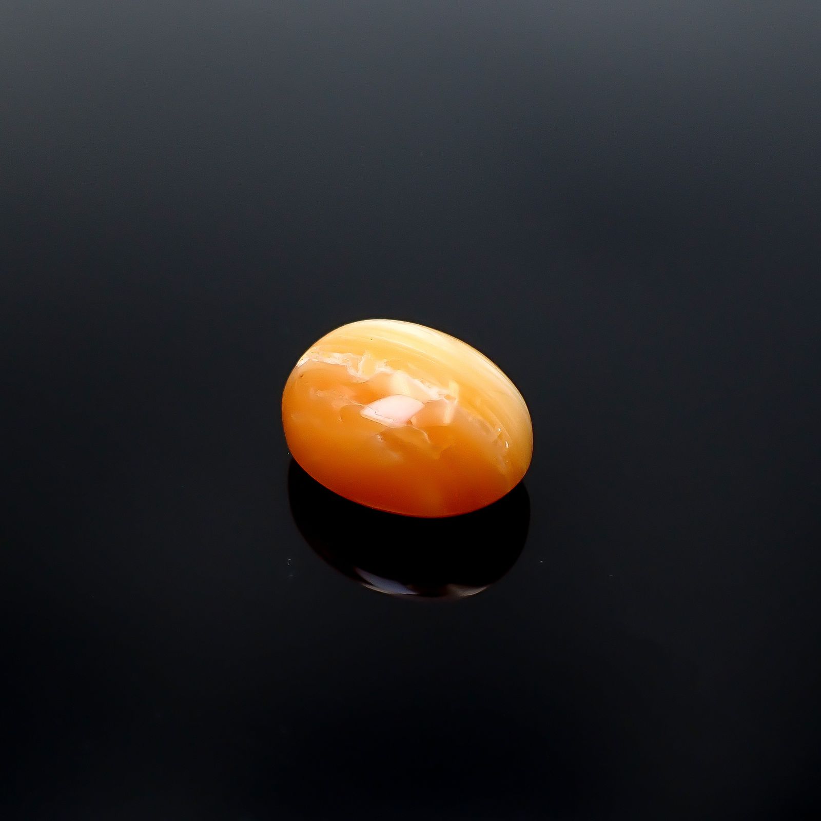 北海道オパール 北海道河東郡鹿追町然別産 7.98ct [250630618]14.8x11.6mm前後