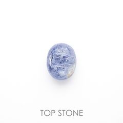 デュモルチェライトインクォーツ ブラジル産 ルース 3.49ct[210812219]10.6×8.4mm前後