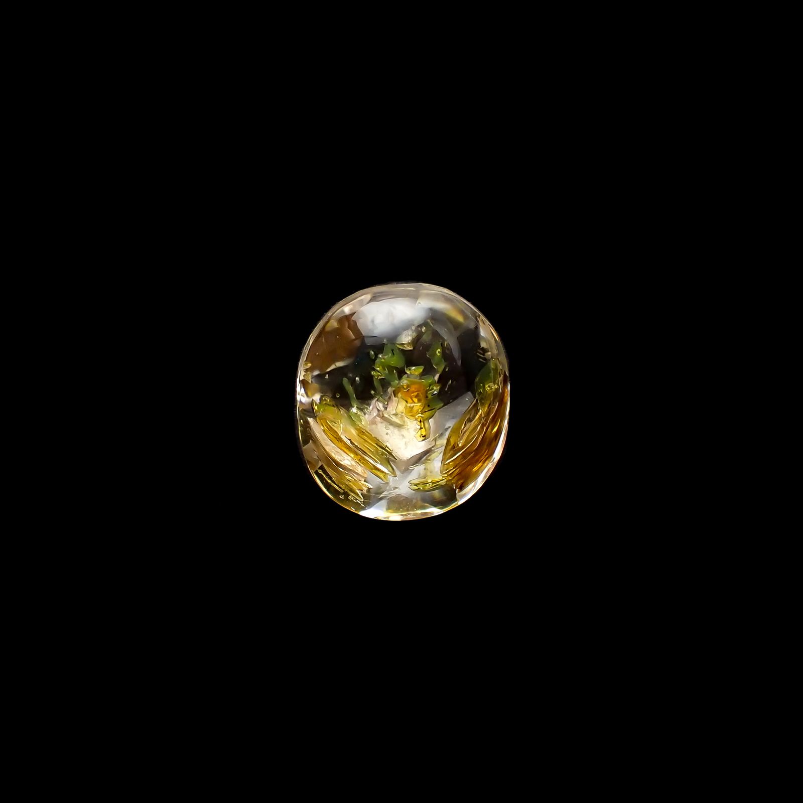 オイルインクォーツ パキスタン産 8.08ct[231224521]13.3x11.7mm前後