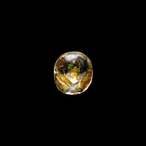 オイルインクォーツ パキスタン産 8.08ct / 13.3x11.7mm前後 [231224521]