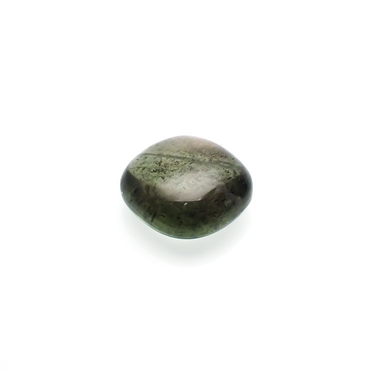 スターペリドット(宝石名スター・ペリドット)ミャンマー産 4.245ct ソ付(彩珠)[221119064]9.9x9.6mm前後
