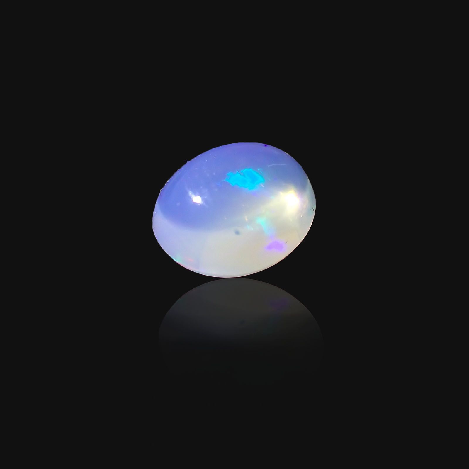 メキシコオパール(宝石名オパール)メキシコ産 0.825ct ソ付(彩珠)[231023989]7x6mm前後