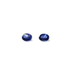 ◇ペアセット◇サファイア スリランカ/マダガスカル産 0.38ct(2pcs合計) [250830994]4x3mm前後