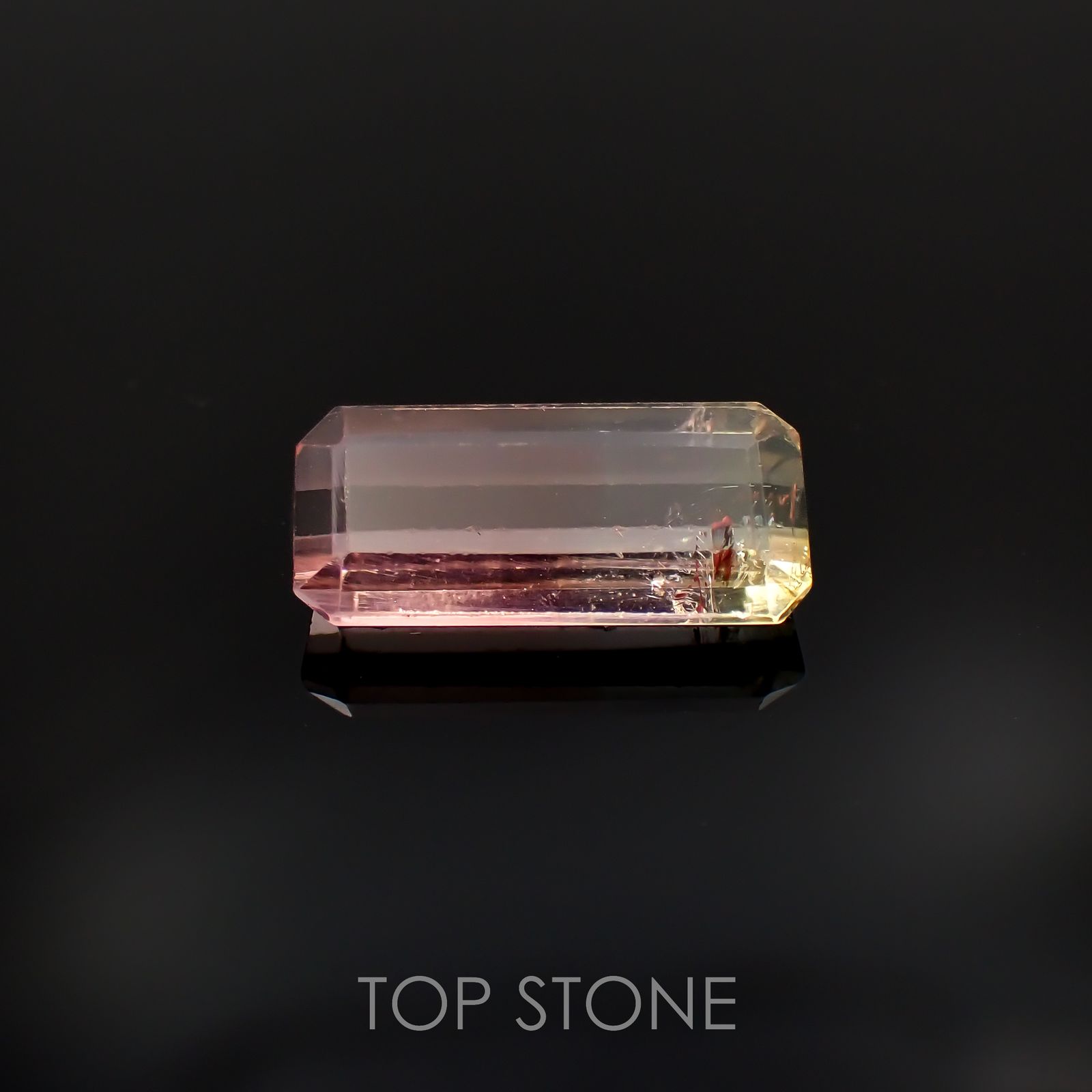 バイカラートルマリン(宝石名トルマリン)アフガニスタン産 2.46ct 識別済[221018922]12x5.4mm前後