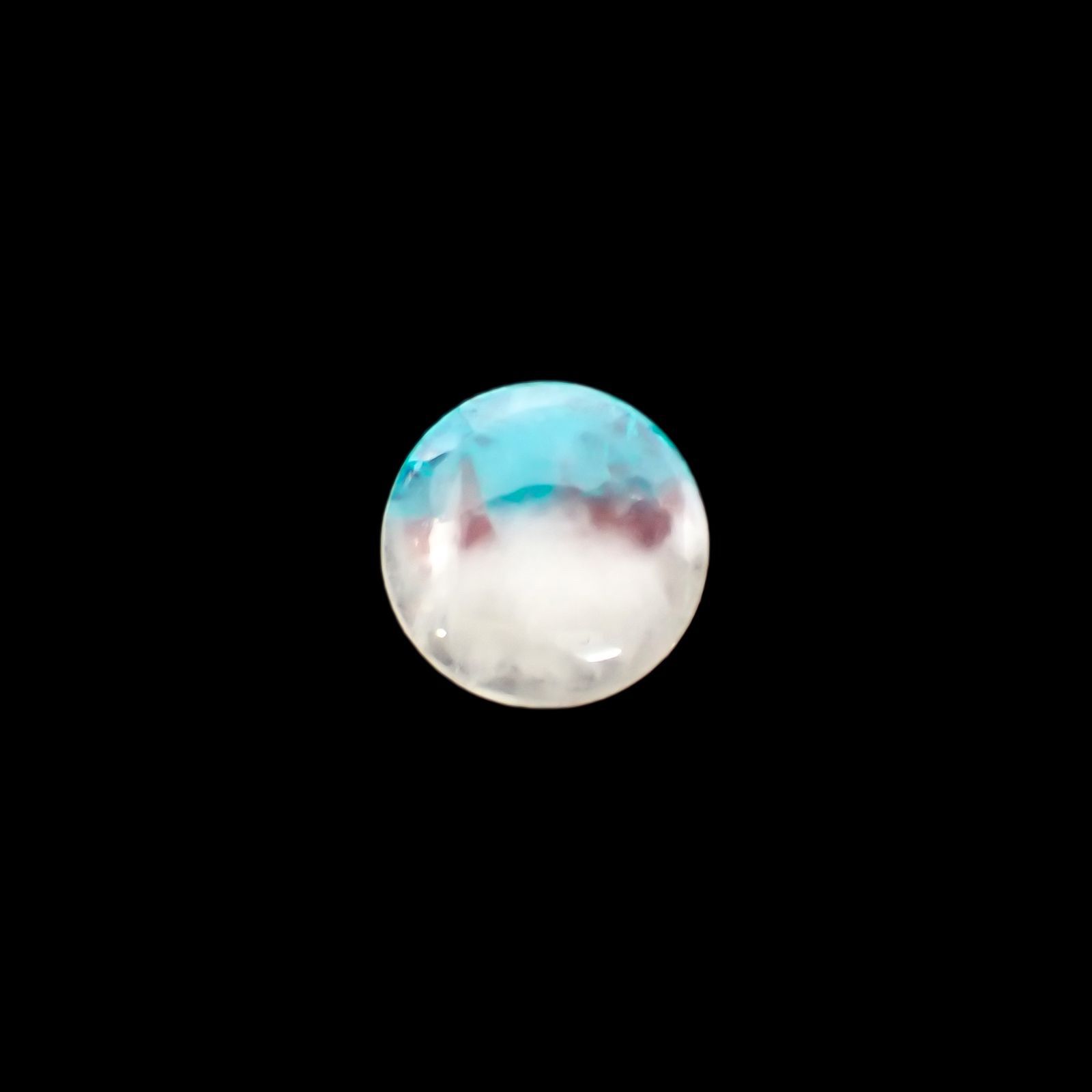 パライバトルマリンインクォーツ(宝石名トルマリンインクォーツ/別名パライバ・トルマリンインクォーツ) ブラジル産 1.68ct 識別済[210812952]9.0×9.0mm前後