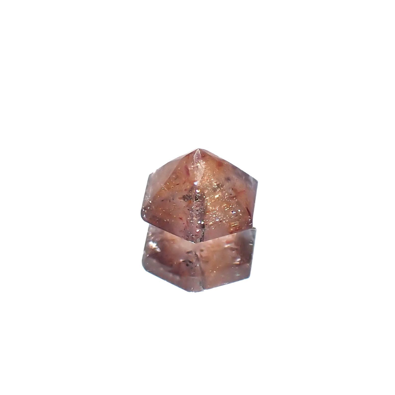 ◇ヘキサゴンカット◇ブラッドショットアイオライト インド産 0.91ct[230320940]6x5.9mm前後