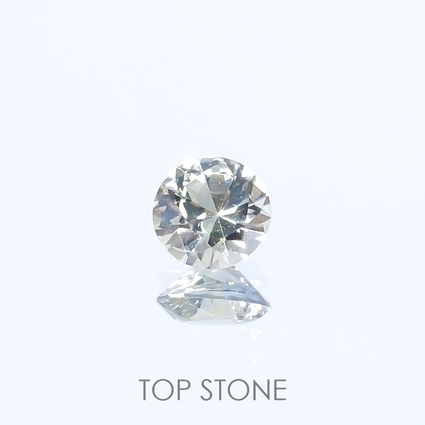 アイスライムブルーサファイア(宝石名サファイア)マダガスカル/オーストラリア産 0.26ct 識別済[220817368]3.9x3.8mm前後