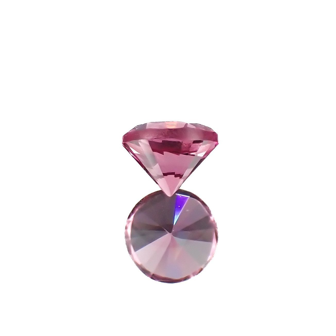 ホットピンクスピネル(宝石名ピンク・スピネル)タンザニア産 0.22ct 識別済[220616595]3.5x3.4mm前後
