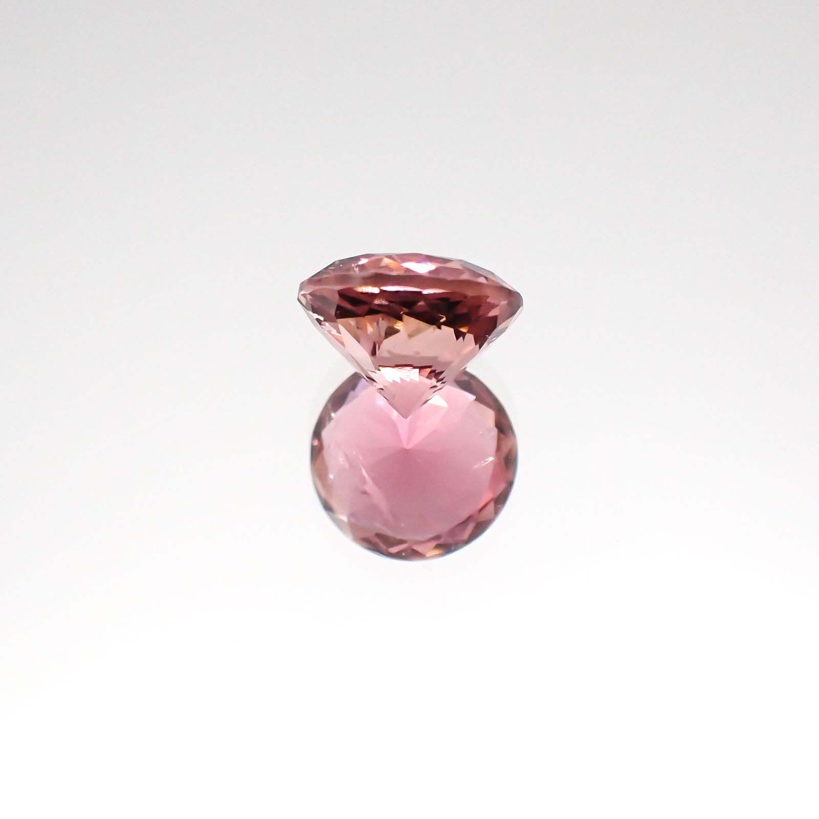 ピンクトルマリン(宝石名ピンク・トルマリン)ナイジェリア産 1.339ct ソ付(彩珠)[230722945]7x6.9mm前後