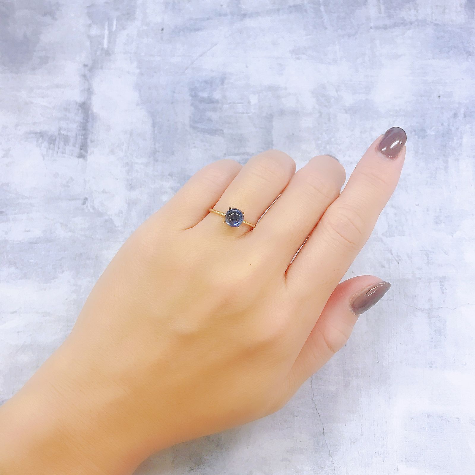 サファイア(宝石名ブルー・サファイア)スリランカ/マダガスカル産 1.76ct 識別済[220918155]6.4x6.4mm前後