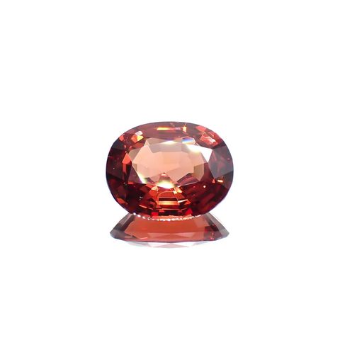 オレンジスピネル(宝石名スピネル)ビルマ産 3.743ct ソ付(彩珠)[220918082]11.2x9.3mm前後