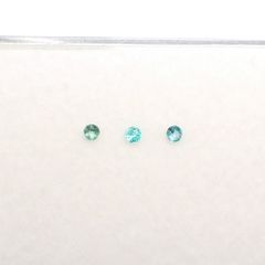 パライバトルマリン カラーグラデーション3pcsセット ブラジル産 0.090ct(3pcs合計)[230220498]1.9-2.0x1.9-2.0mm前後