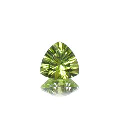 ◇コンケーブカット◇ペリドット 中国産 1.18ct[230622291]6.9x7mm前後