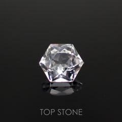 ◇ヘキサゴンカット◇ホワイトトパーズ ブラジル産 1.21ct[221018503]6.1x6mm前後