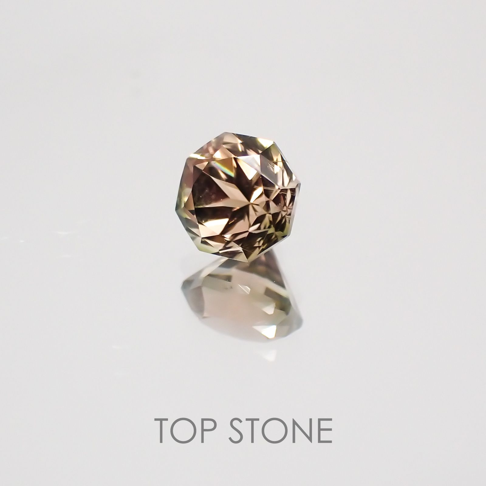 ◇オクタゴンカット◇バイカラートルマリンSA ブラジル・アフリカ産 ルース 0.39ct[21049165]4.2×4.2mm前後