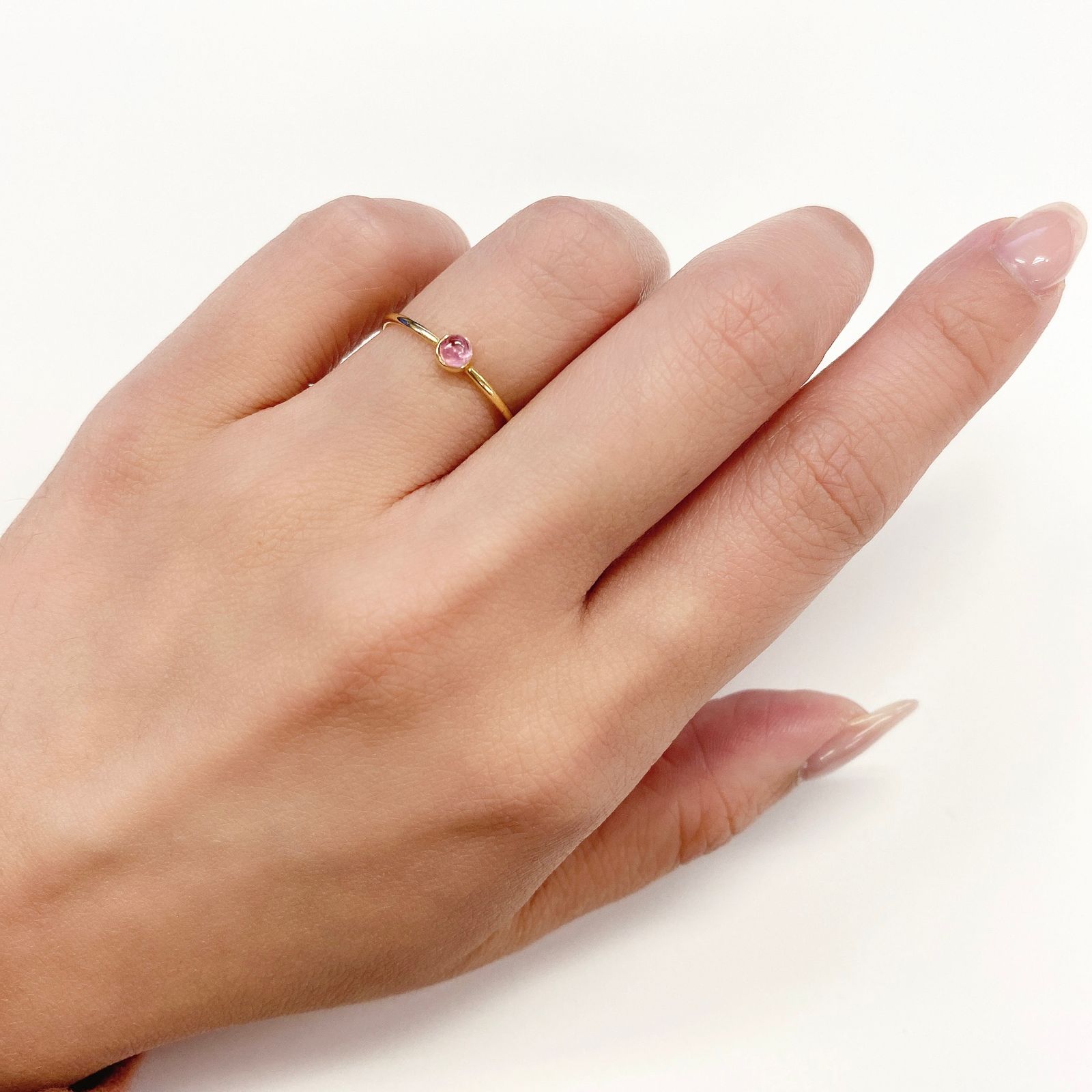 ペツォッタイト(ラズベリル) マダガスカル産 ルース 0.16ct[210511125]3.1×3.1mm前後
