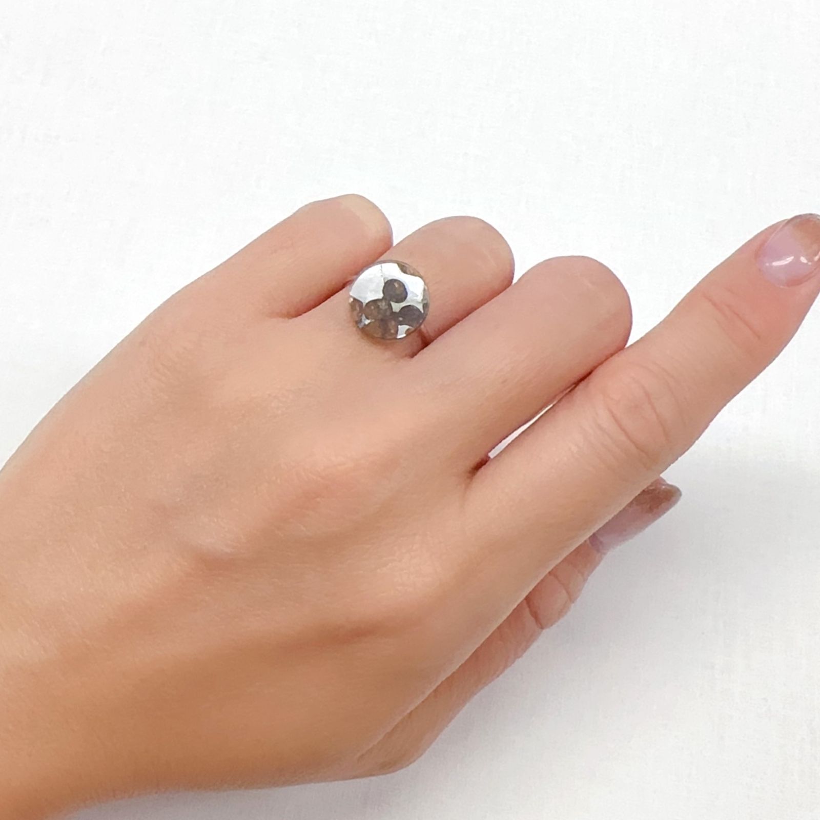 パラサイト隕石Sericho トリプレット 発見地：ケニア 3.92ct[231023671]12.1x12.1mm前後